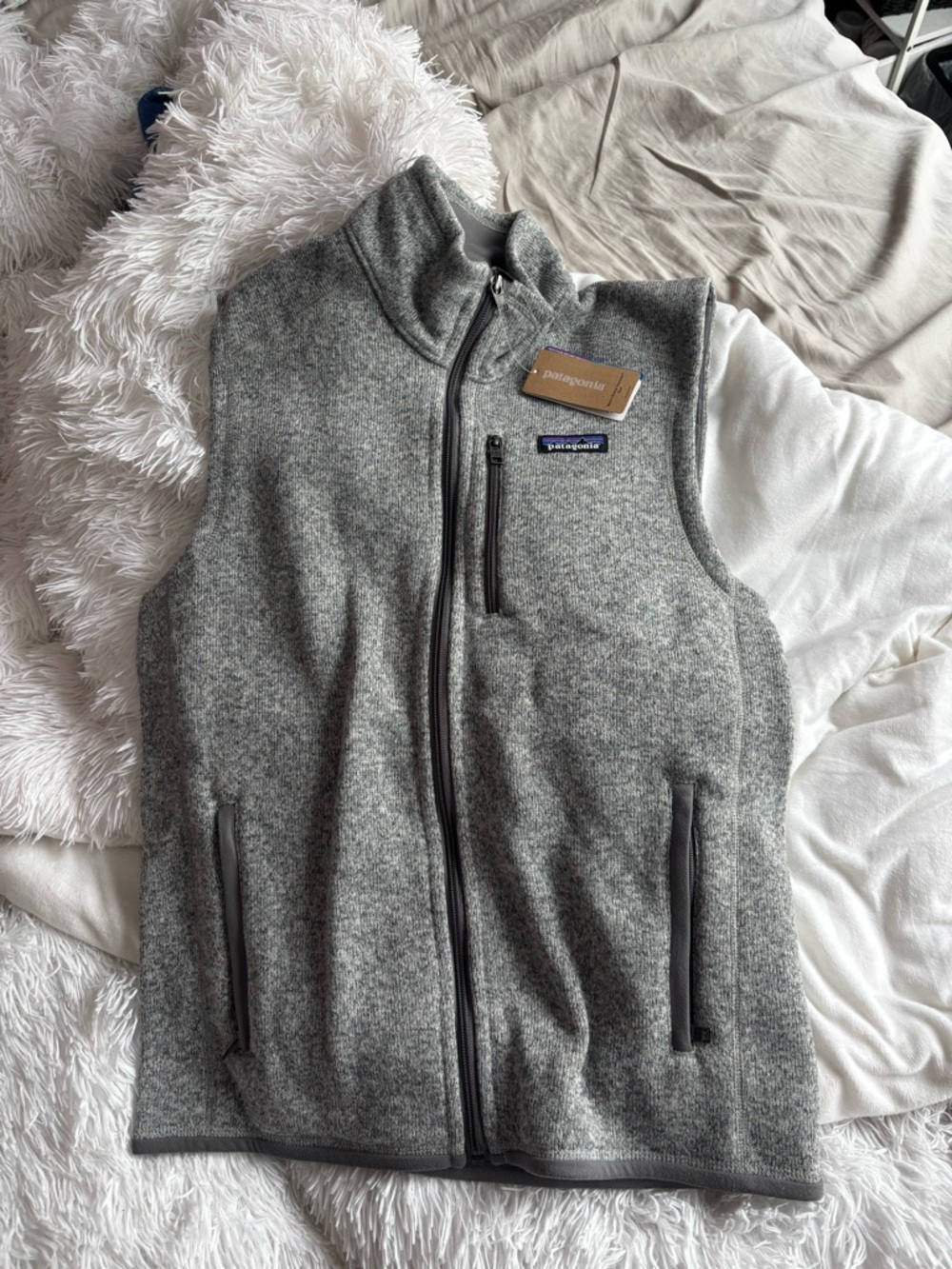 Patagonia Gray Fleece Vest - Mens/Unisex